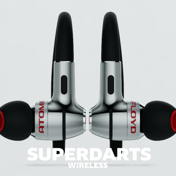 アトミックフロイドスーパーダーツAtomic Floyd SuperDarts SuperDarts Wireless — Premium Wireless Earphones | Atomic Floyd